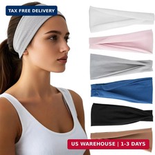 Headbands for Women - 6 Pack Wide Elastic Hair Bands Stretchy Sweatbands Hair