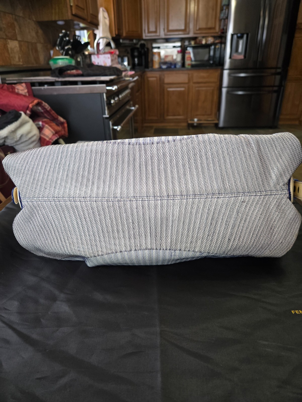 Authentic women's Fendi handbag blue & white thumbnail 3