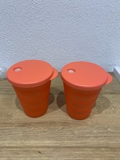 TUPPERWARE Junge Welle 2x Trinkhalmbecher Becher 330ml Set 🌷