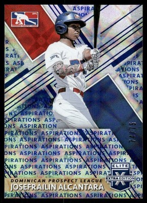 2019 Elite Extra Edition Aspirations Blue #197 Josefrailin Alcantara /75 - BB
