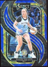 Hailey Van Lith 2025 Panini Select WNBA #173 Blue Scope 006/199 RC Chicago Sky