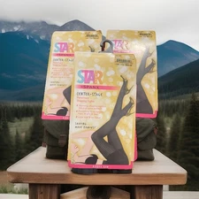 Lot Of 3 SPANX Star Power Center Stage Patterned Shaping Tights Sz D Ribbed Row