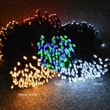 50/100/200 LED Battery Power Fairy Garden Lights String Outdoor Xmas Tree Lamp