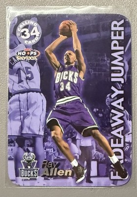Ray Allen 1999-00 Skybox NBA Hoops Calling Card Fadeaway Jumper #11CC HOF