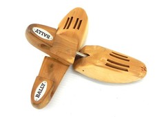 Pair Vintage Bally Cedar Wood Shoe Trees - Stretchers.  No.109