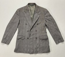 Vintage Polo Ralph Lauren Glen Check Blazer 40R Made In USA Green Label 70s 80s