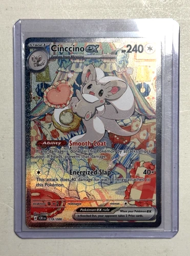 POKEMON CINCCINO EX 119/086 SPECIAL ILLUSTRATION RARE CHAOS RISING NM