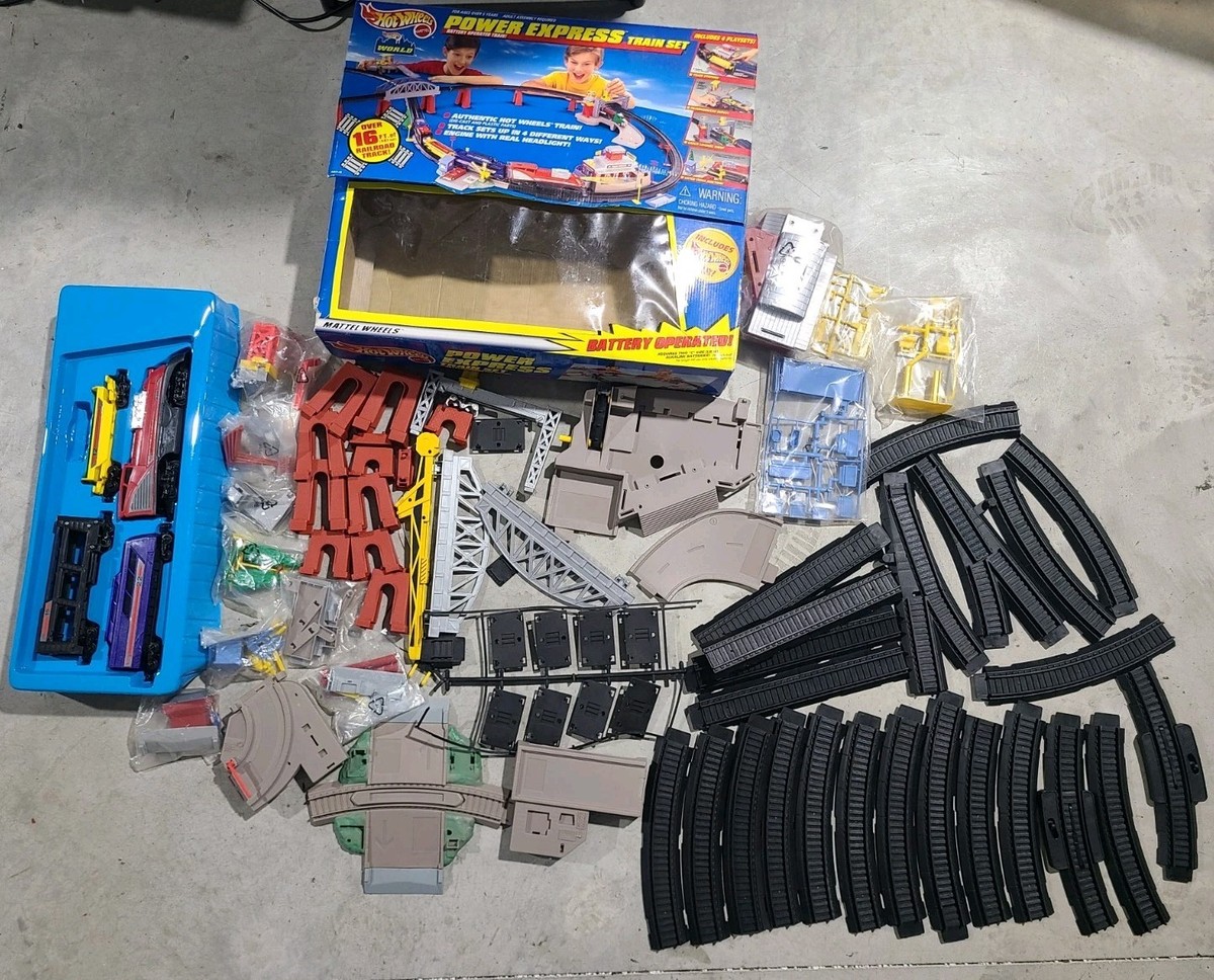 Hot Wheels World Power Express Train Set Mattel (NEAR COMPLETE) | eBay