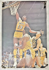 Original NBA Los Angeles Lakers Wilt Chamberlain 1970 Sports Illustrated Poster