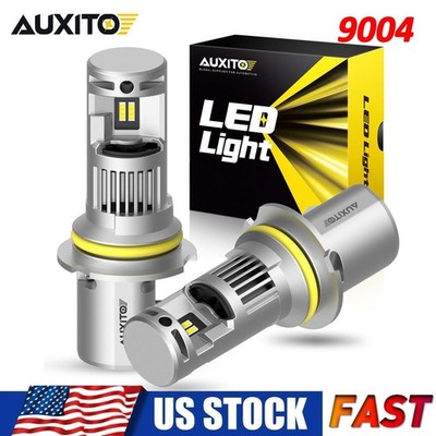 AUXITO 6000K Super White 9004 HB1 LED Headlight Bulb High Low Beam Headlamps EPG
