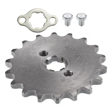X AUTOHAUX 1 Set 420 Style 18 Teeth 17mm ID Motorcycle Front Engine Sprocket ...