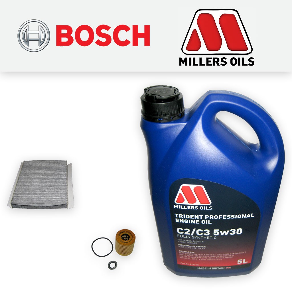 SERVICE KIT for CITROEN XSARA PICASSO 1.6 16V OIL CABIN FILTERS +OIL (2005-2010)