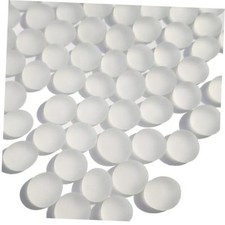 QYGL Sea Glass Gems - 0.9 Lb Frosted Flat Glass Marble  Flat Gems White