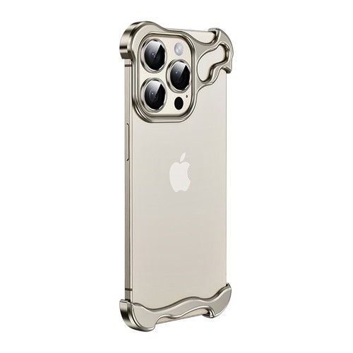 Funda esquinera para iPhone 15 14 13 Pro Max 15 lente de cámara metal aluminio sin marco - Imagen 27 de 27