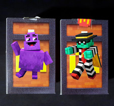 McDonald's Minecraft Adult Happy Meal Toy- GRIMACE  HAMBURGLAR CIB UNUSED Codes