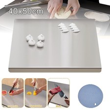 Stainless Steel Cutting Chopping Board Dough Board Meat Bread Kitchen Worktop
