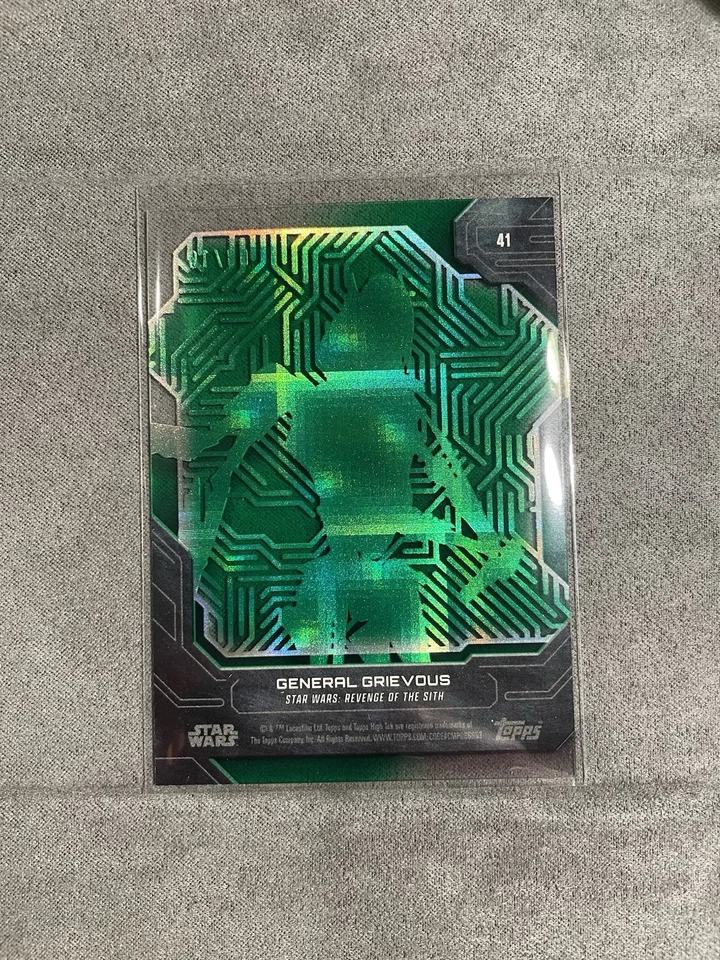 2024 Topps Star Wars High Tek #41 General Grievous Green /10 - Image 2 of 2