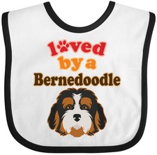 Inktastic Bernedoodle Dog Lover Baby Bib Clothing Infant