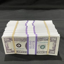 Movie Prop/Play Money 1000 Filler Notes 20,000 SOMEONE S PLAY MONEY Read