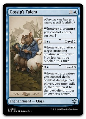 Gossip's Talent #51 (NM) Bloomburrow BLB Magic MTG