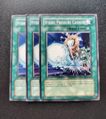 #ad Yu Gi Oh Hydro Pressure Cannon 3X Full Playset $2.50