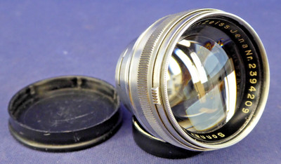 Carl Zeiss Sonnar 1:1,5/5cm f. Contax RF I II III / Standard Objektiv lichtstark