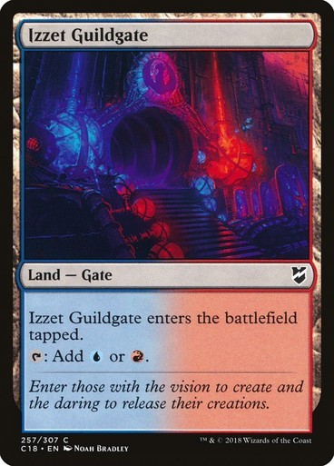 NM Izzet Guildgate, MTG, Commander 2018, Magic the Gathering, 257