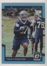 2017 Donruss Optic Rookies Aqua Prizm 25/299 Taco Charlton #112 n0c