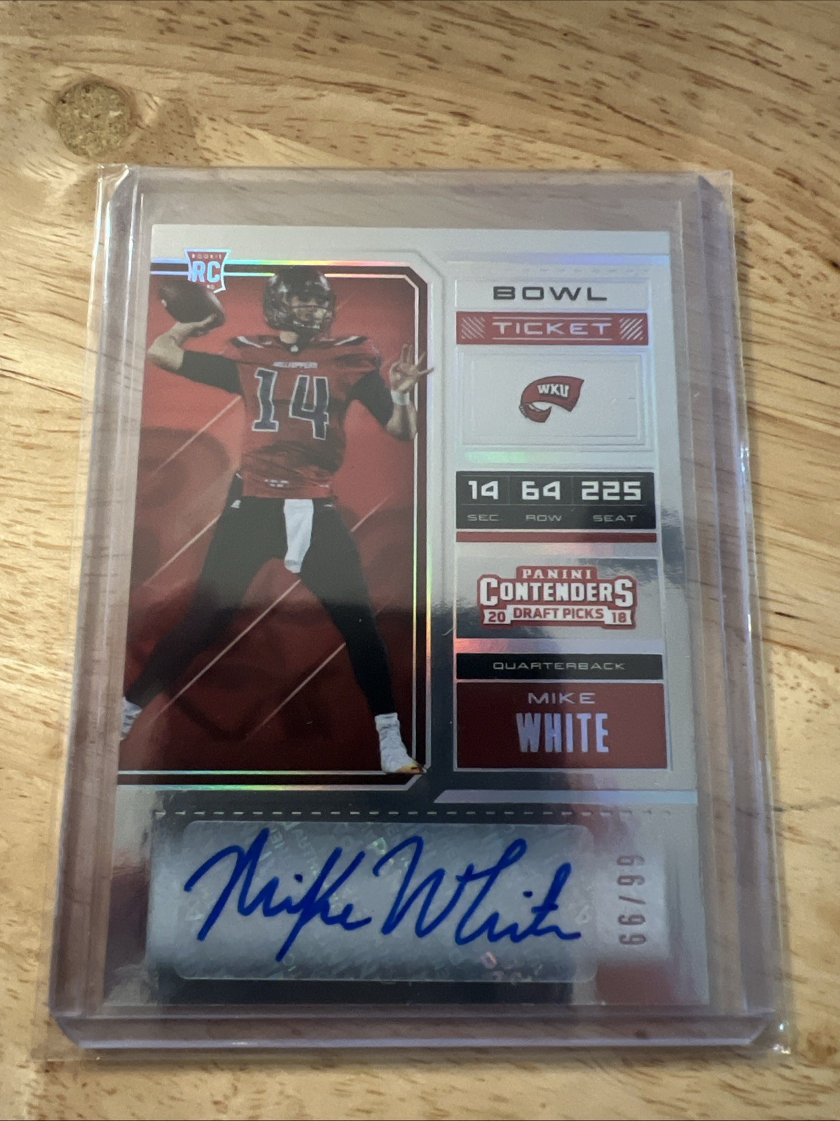 Mike White Panini Contenders Draft Picks #280 Autograph-Bowl Ticket