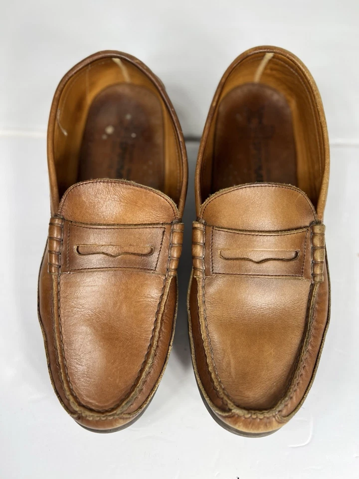 Mephisto Cap Vert Mocasín Zapatos de Barco Sin Cordones Cuero Marrón Suave 11 Centavos Foto 2 de 4