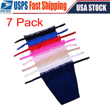 7 Pack Women Lace Cami Clip-on Mock Camisole Overlay Modesty Panel Fashion Gift