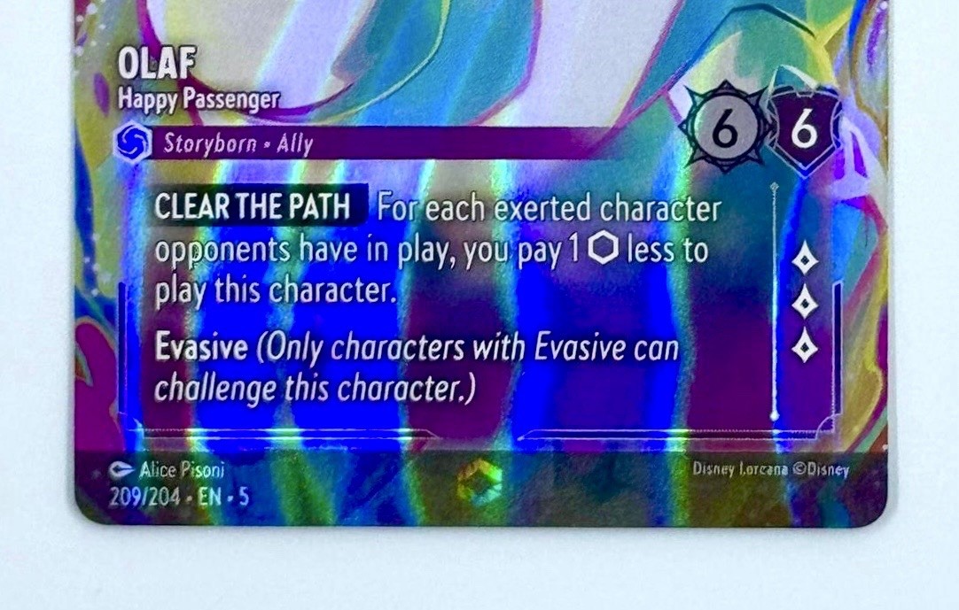 2024 Disney Lorcana Olaf Happy Passenger #209 Shimmering Skies