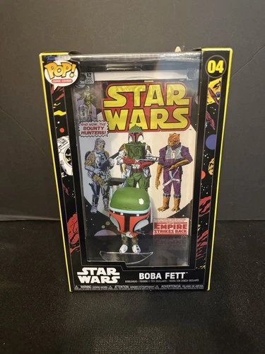 FUNKO POP COMIC COVERS ! BOBA FETT 04 STAR WARS  DAMAGED  BOX SEE PICS
