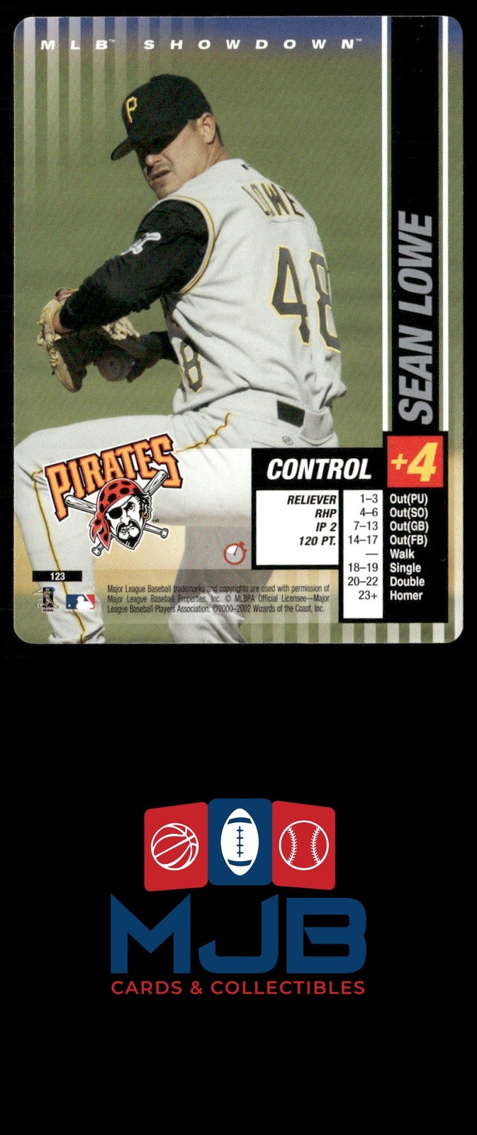 2002 MLB Showdown Trading Deadline Sean Lowe #123