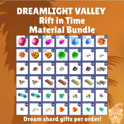 Disney Dreamlight Valley | 42 stacks Material bundle | Rift in Time DLC