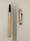 Conklin Size 5 Gold Chevron Fountain Pen 14k Flexible Gold Nib Restored — photo 4