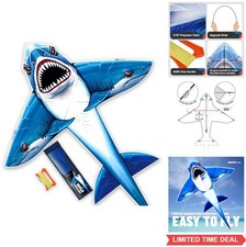Complete Kite with Handle 100Ft Line Easy to Fly for Kids Adults Beach Park