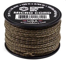 Tactical Nylon/Polyester Micro Utility Cord 1.18mm X 125ft Reusable Spool  F...