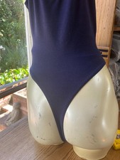 Vintage 80s Marika M Leotard Aerobics Thong Purple Dance