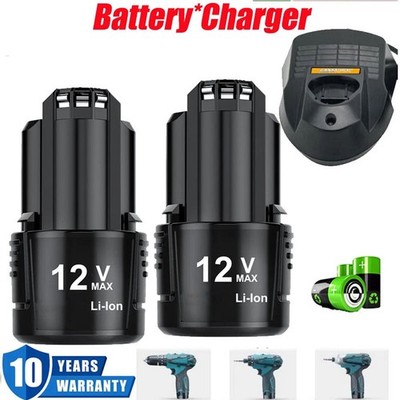 10.8V 12V Li-ion Battery / Charger for Bosch BAT411 BAT412 BAT413 BAT414 GSR GDR
