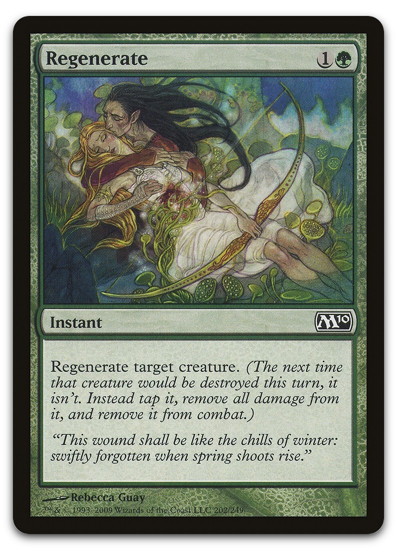 Regenerate #202 (NM) Magic 2010 M10 Magic MTG