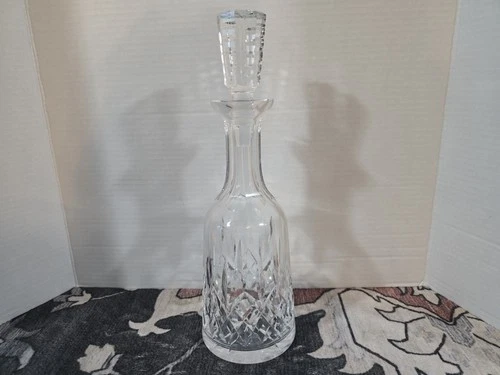 Vintage WATERFORD crystal LISMORE decanter 13" - Mint!