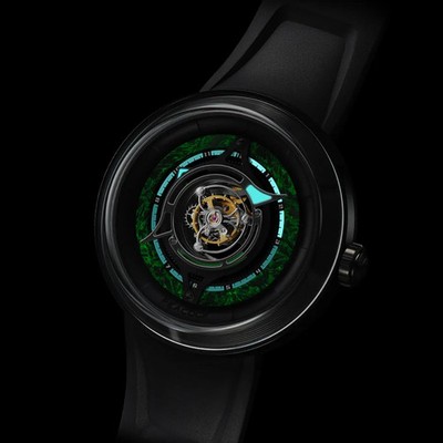 NEW Peacock Black Hole Central Tourbillon Watch Automatic