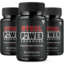  3 Pack Steel Power Advanced Performance Supplement, Steel Power 180 Capsules 