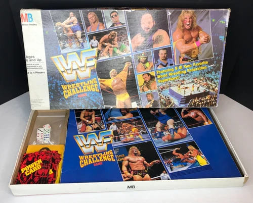 Vintage 1990 WWF Wrestling Challenge Board Game Milton Bradley 4122