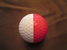 PING GOLF BALL/S-PINK/WHITE PING EYE 2 9....9/10...NO LOGO...HIGH RARE NUMBER