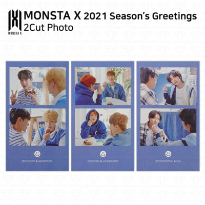 MONSTA X 2021 Season's Greetings AR Photocard ID Photo Polaroid