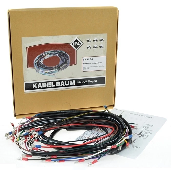 Kabelbaum mit Schaltplan passend Simson S50 S51 B1-3 B1-4 S70 S60 IFA Kabel-Satz - Bild 2 von 3