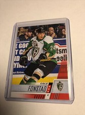 2017-18 UD CHL Cole Fonstad Base Red Border #181 Blaster Exclusive SP