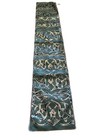 Pier 1 Table Runner Green Silver Swirls Fall Green Gorgeous 13”x72” New